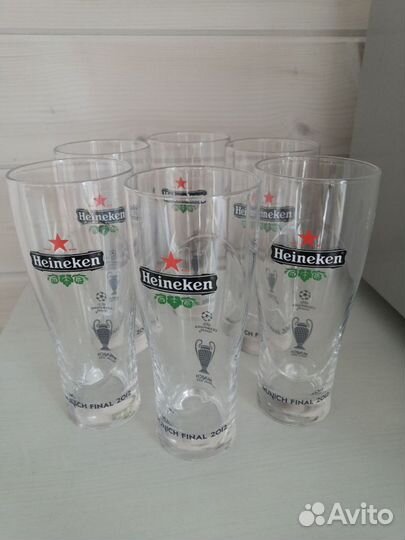 Пивные бокалы Heineken Лига чемпионов 2012