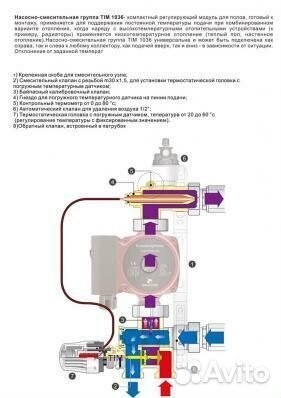 Насосно-смесительный узел для теплого пола TIM JH