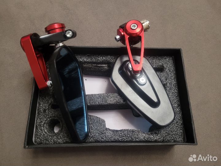 Зеркала в торец руля (цена за комплект пару)