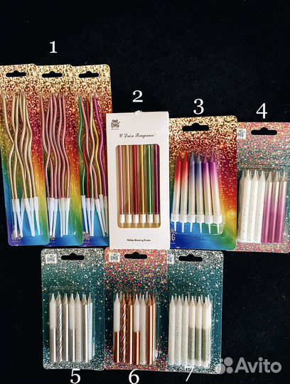 Свечи для торта