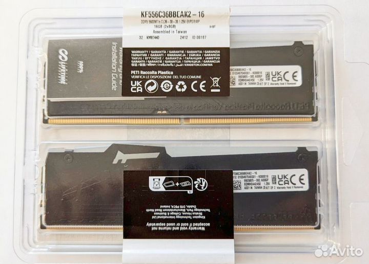 Память Kingston Fury Beast DDR5 16Gb 5600Mhz