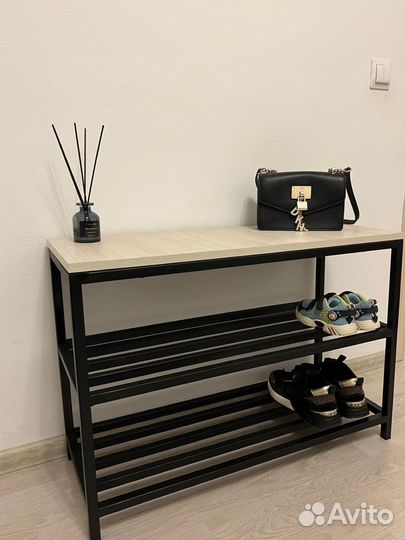 Обувница для обуви в стиле Лофт. Этажерка