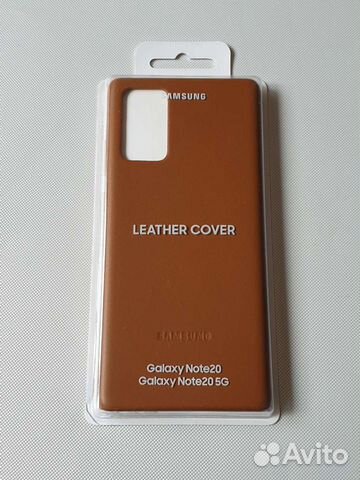 Чехол Leather Cover на Samsung Note 20 оригинал