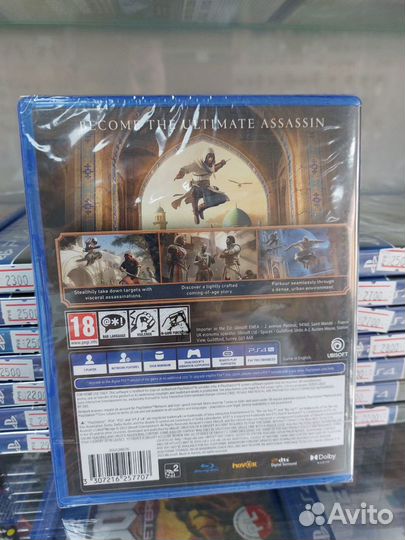 Диски с играми на ps4 Assassins Creed Mirage