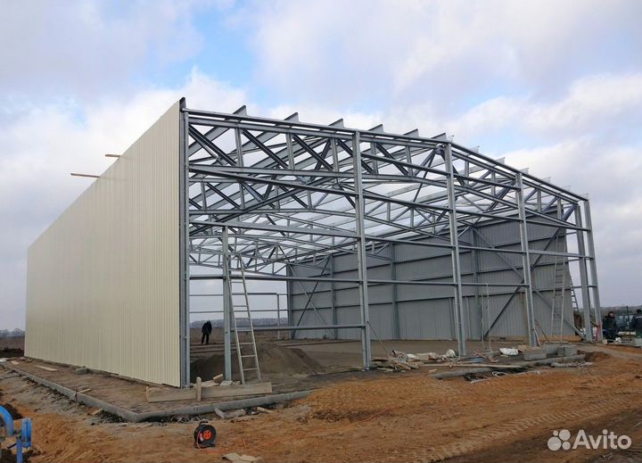 Быстровозводимые ангары из сендвич панелей