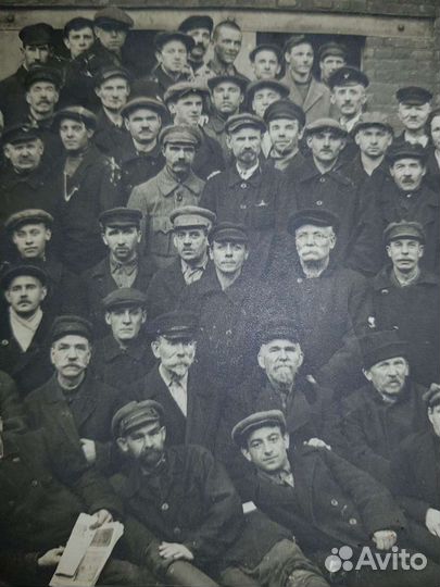 Фотография 1920 гг. железнодорожники