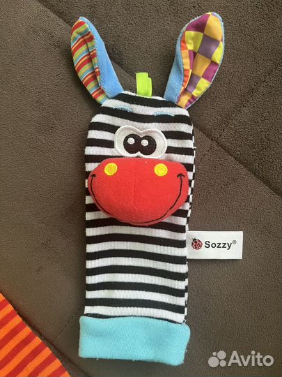 Браслеты и носки погремушки на ручки и ножки