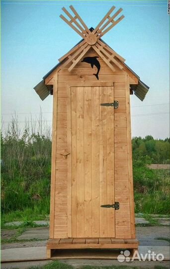 Дачный туалет деревянный NHQ