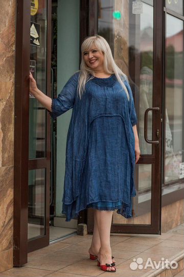 Платье льняное супер тонкое производство Турция