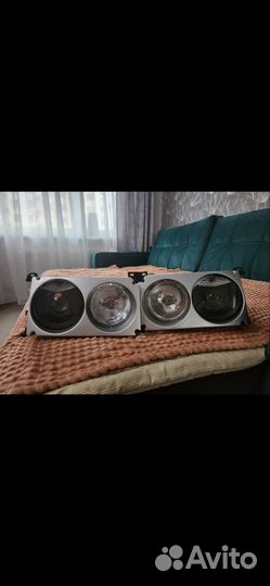 Hella White Dual Round Passat b3