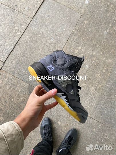 Nike Air Jordan 5 off white black 37-45