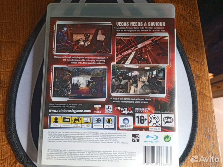 Игровой диск Tom Clancy's Rainbow six Vegas