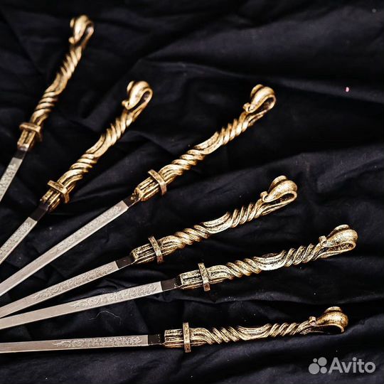 Подарочные шампура с кованными ручками