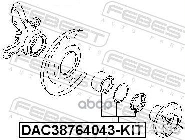 Подшипник ступицы DAC38764043-KIT DAC38764043-KIT