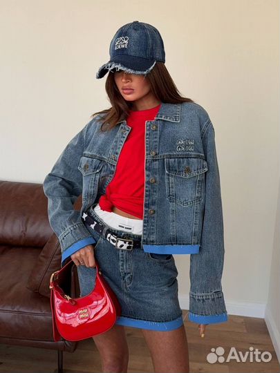 Джинсовый костюм Miu Miu