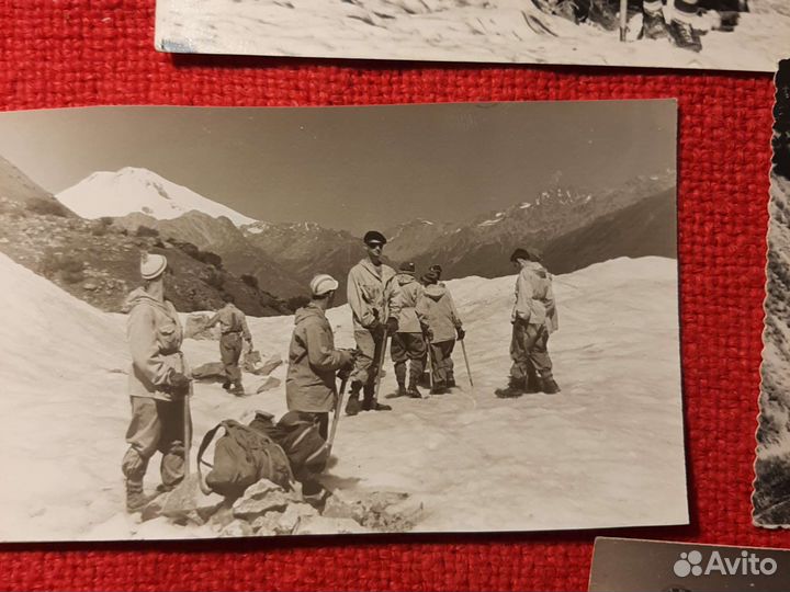 Фото «Альпинисты Эльбрус» 1958-60 г ссср/6шт