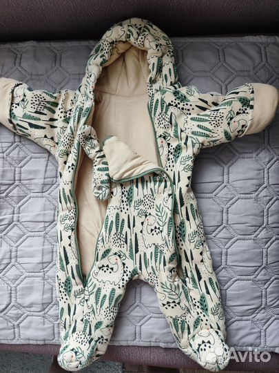 Демисезонный комбинезон для новорождённых 56 62