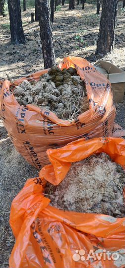 Конный навоз в мешках