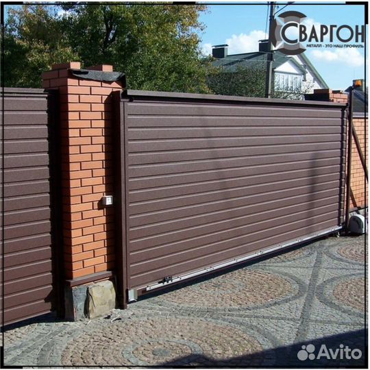 Откатные ворота под ключ