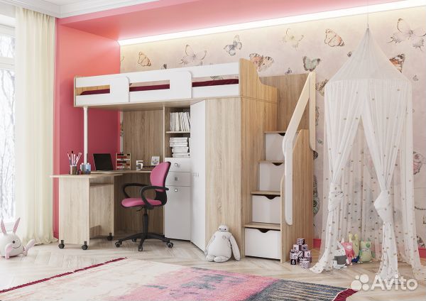 Кровать-чердак Мийа