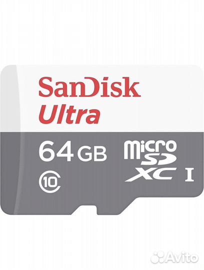Карта памяти MicroSD SanDisk 32GB 64GB 128GB