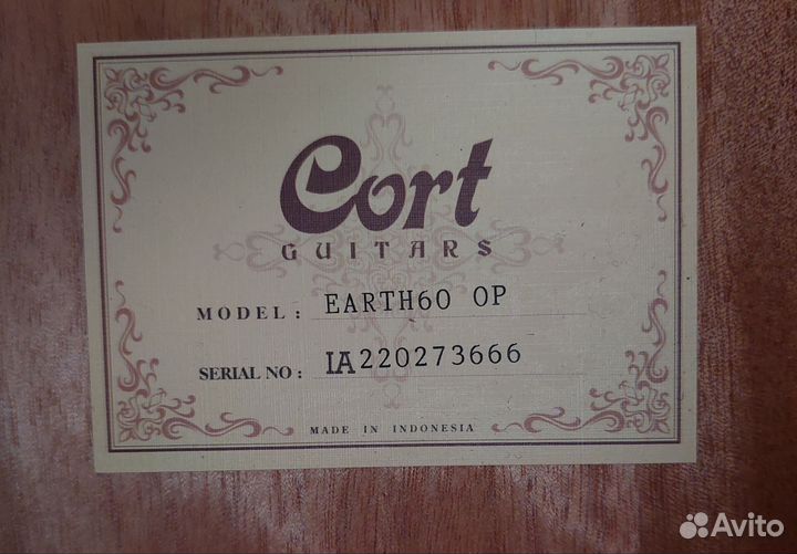 Гитара Cort earth60-OP