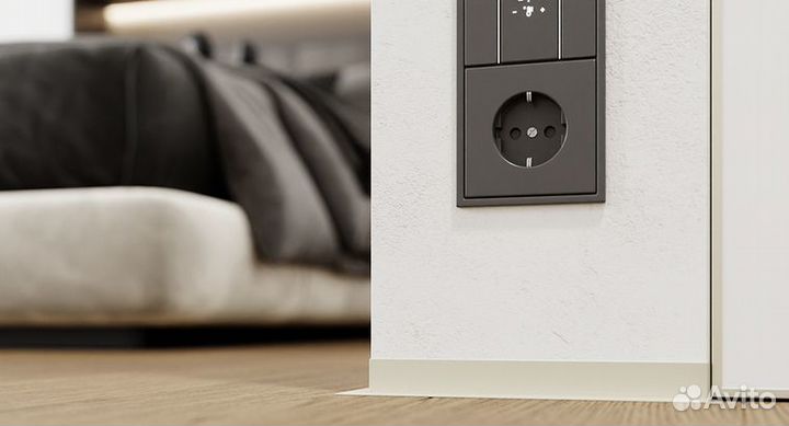 Микроплинтус L анодирован до 2,4 м