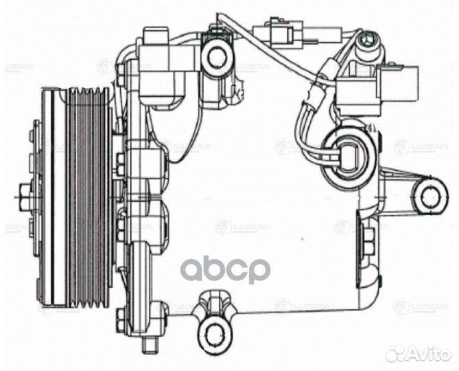 Компрессор кондиц. для а/м Mitsubishi Lancer X