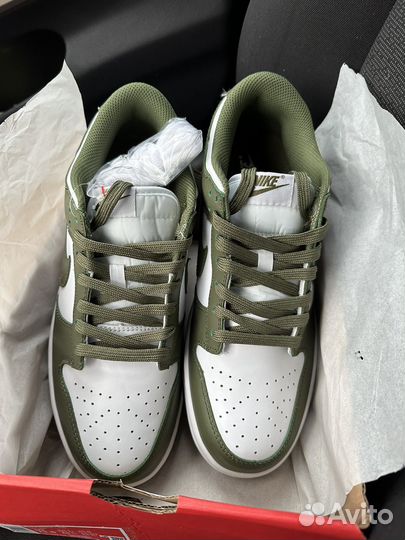 Nike dunk low medium olive 44р