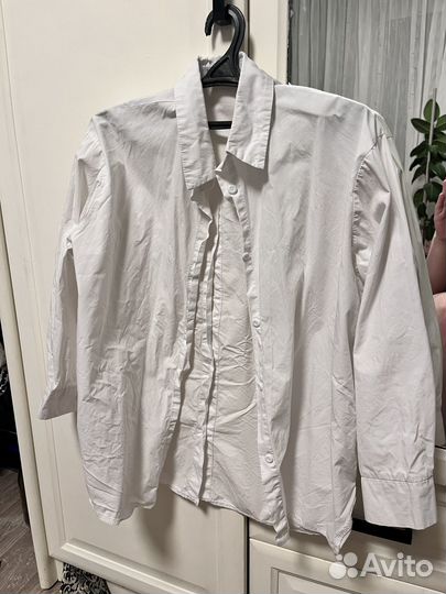 Х/б рубашка белого цвета