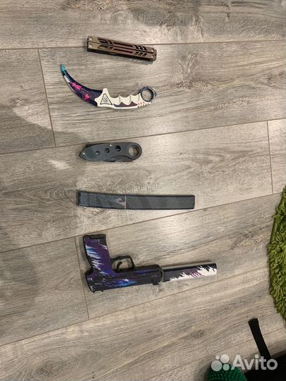 Деревянные ножи из standoff 2 и кс го с пистолетом