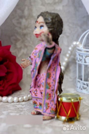 Ватная игрушка -индианка Лакшми