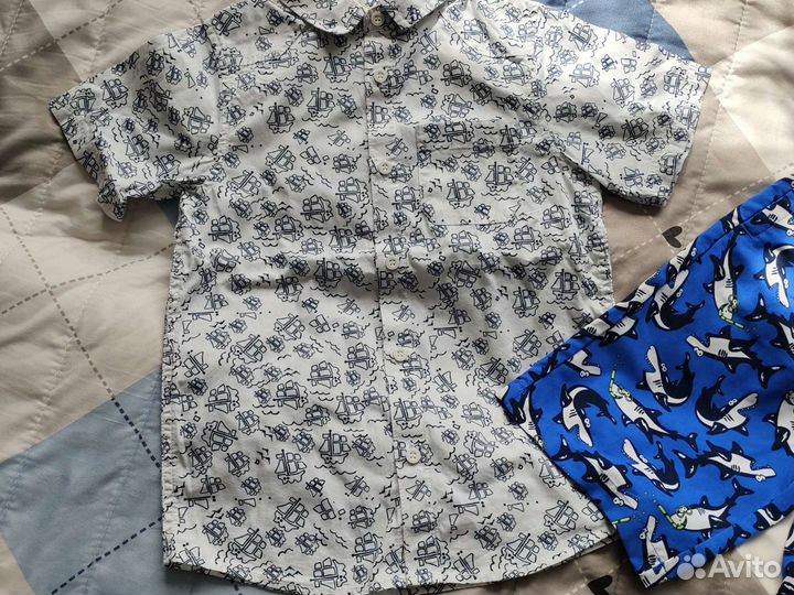 Шорты и рубашка Mothercare рост 128 новое