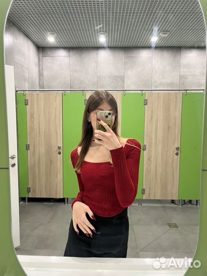 Кроп топ с длинным рукавом