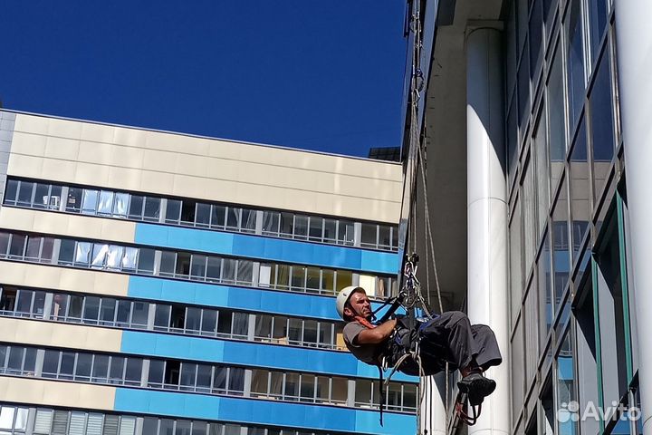 Замена холодного остекления на теплое. Альпинисты