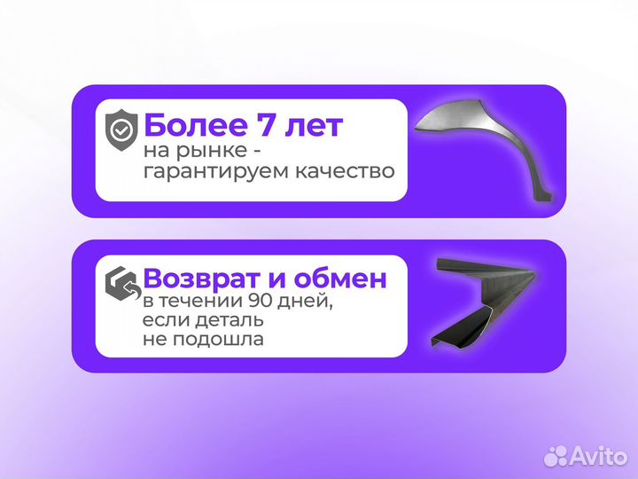 Ремонтные пороги и арки для SsangYong Битца