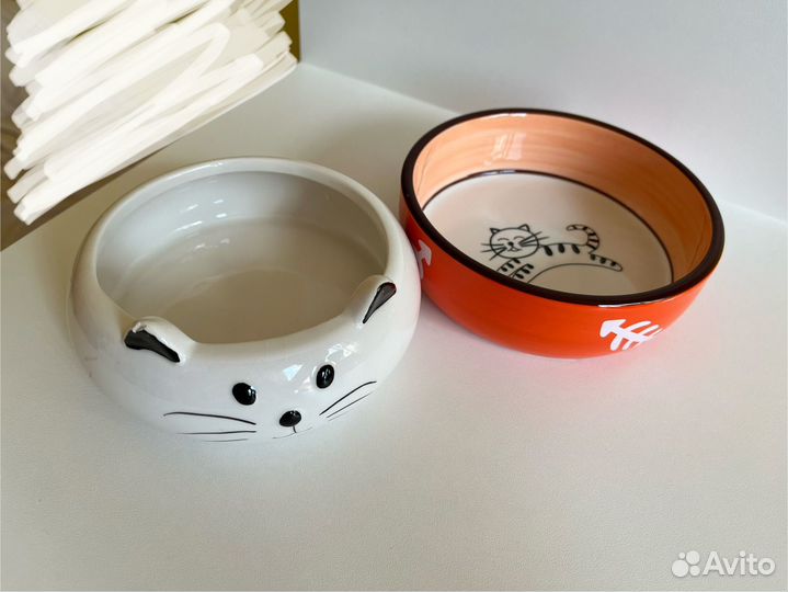 Миски для кошек керамические