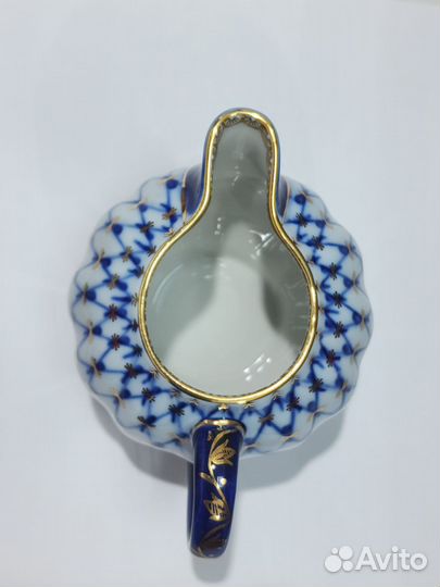 Сливочник кобальтовая сетка тюльпан фарфор