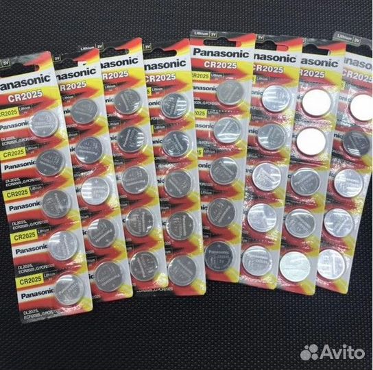 Батарейки новые оригин Panasonic CR 2025/ CR 2032