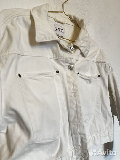 Джинсовка белая zara