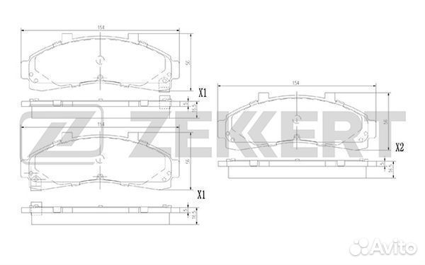 Колодки торм передн Explorer Mazda B-Serie 96