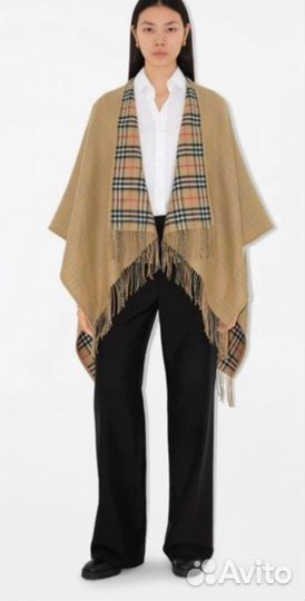 Пончо новый burberry оригинал