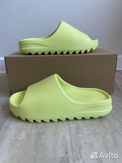 Шлепанцы Adidas Yeezy Slide Green Glow