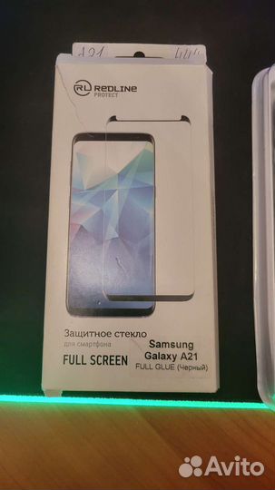 Чехол soft-touch Galaxy A21 + стекло