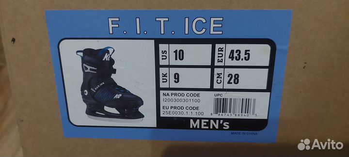 Ледовые коньки K2 F.I.T. ICE 42,5р