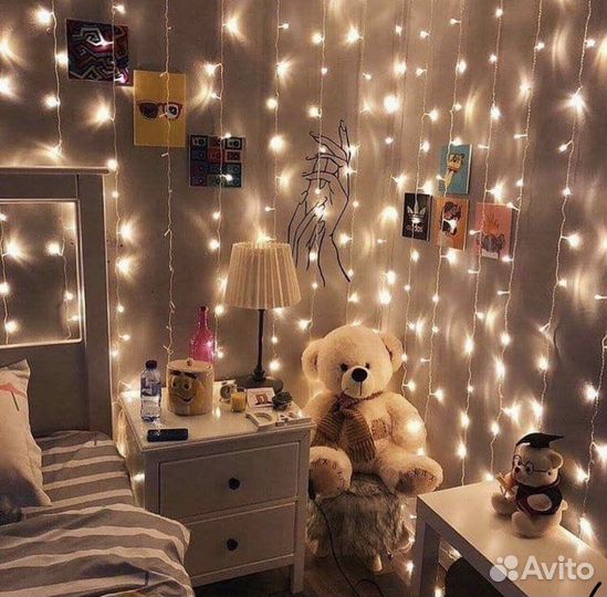 Гирлянда занавес 1.8*1.8