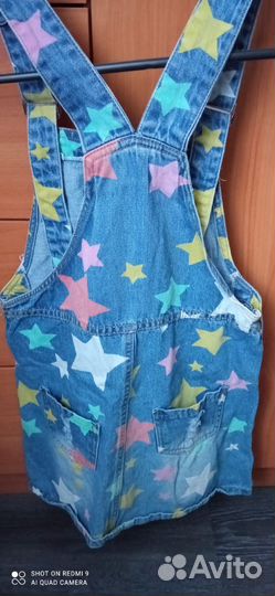 Джинсовый сарафан для девочки