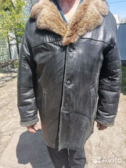 Дубленка натуральная мужская 54 размер
