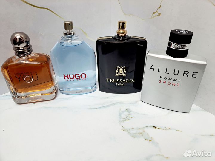 Духи мужские Armani, Chanel, Trussardi, Hugo Boss