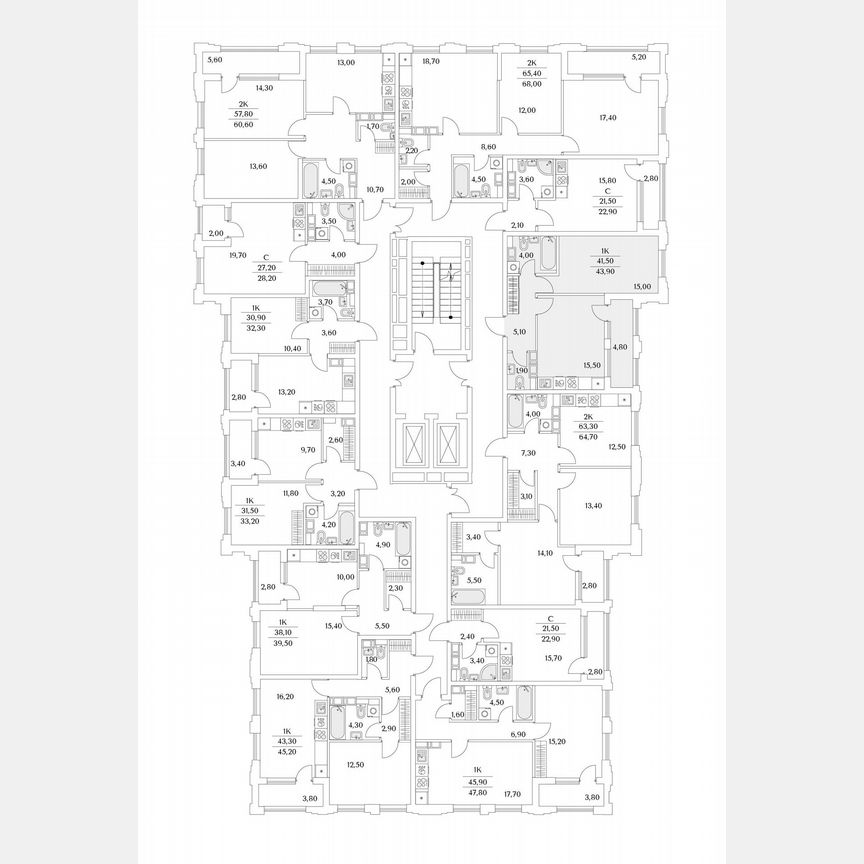 1-к. квартира, 26,9 м², 11/13 эт.
